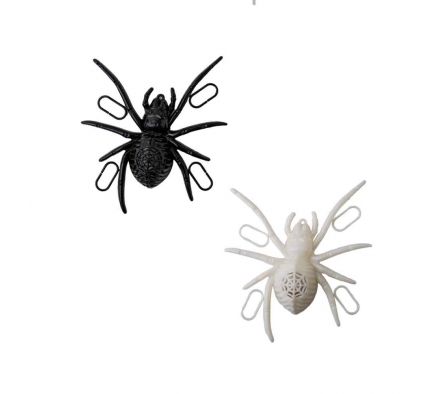 ARAÑA C/LUZ P/HALLOWEEN 18X17CM REF 