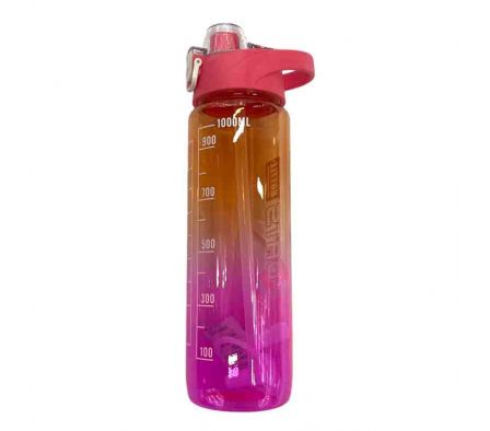 BOTELLA MULTICOLOR P/AGUA 1000ML PLAST REF