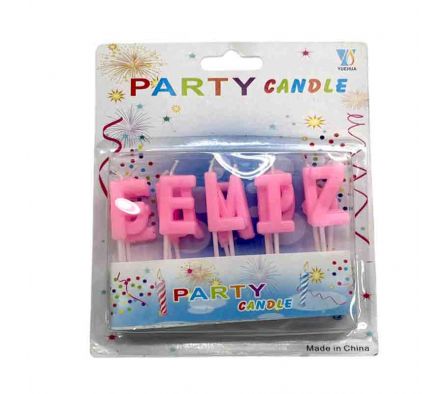 VELA FELIZ CUMPLE 2,5CM E/BLISTER REF 7219-2