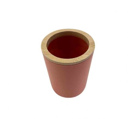 PORTA CEPILLO PLAST/BAMBU 10,5X7,5CM REF 1F-009-8