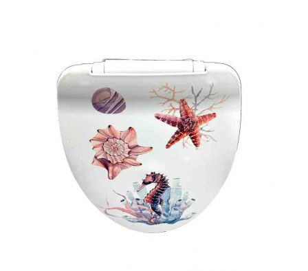 TAPA DE INODORO ESTAMP. 46X34CM REF 1F-009-12