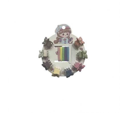 PINZA MARIPOSA +GOMA P/CABELLO 2CM REF 3648-1