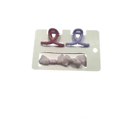 PINZA MARIPOSA +GOMA P/CABELLO 4CM REF 3648-16