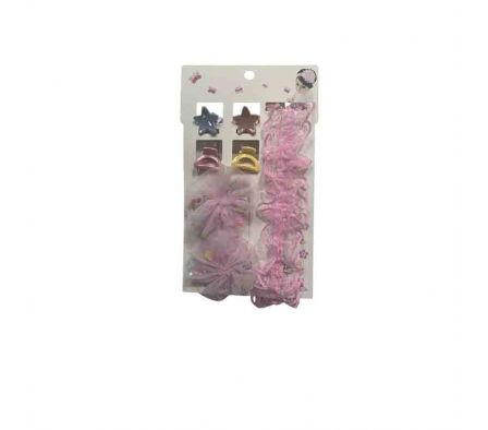 SET ACCESORIOS P/CABELLO 7PCS 2,5CM REF 3648-44