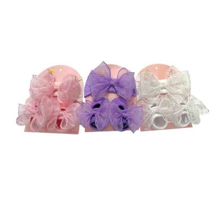 SET ZAPATITO C/VINCHA P/BEBE 2PCS REF B2-3634-5