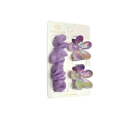 SET ACCESORIOS P/CABELO 3PCS REF 8CM REF 3617-7