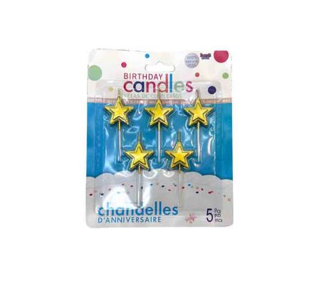 VELA DECORATIVA DI/ESTRELLA 8CM REF 1733-30