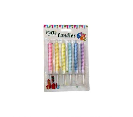 VELA DECORATIVA P/FIESTA 11CM REF 1733-33