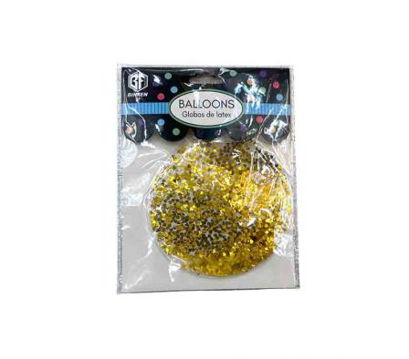 GLOBO DECORATIVO 10´´ C/PURPURINA REF 1733-45