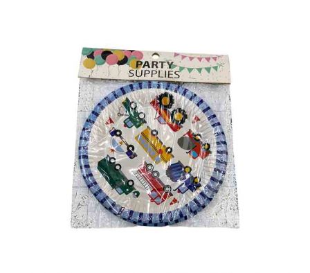 SET PLATOS DE CARTON DISEÑO INFANTIL 10PCS REF 173