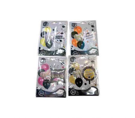 SET GLOBO DECORATIVO P/FIESTAS DI/GRADUACION 18´´+