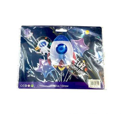 SET GLOBO DECORATIVO DI/NAVE ESPACIAL 25´´+18´´ RE