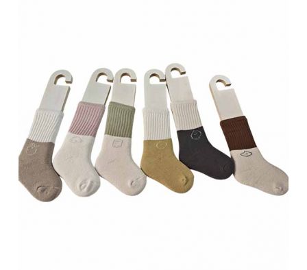 MEDIA LARGA BICOLOR P/BEBE 0-3M REF 