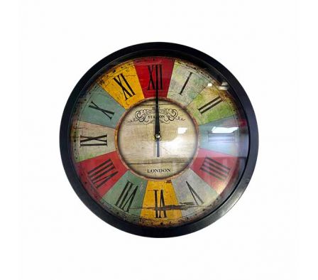 RELOJ D/PARED NUMERO ROMANO 30CM REF 18357-3