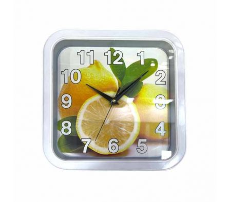 RELOJ D/PARED DI/FRUTAS 25X25CM REF 18357-13
