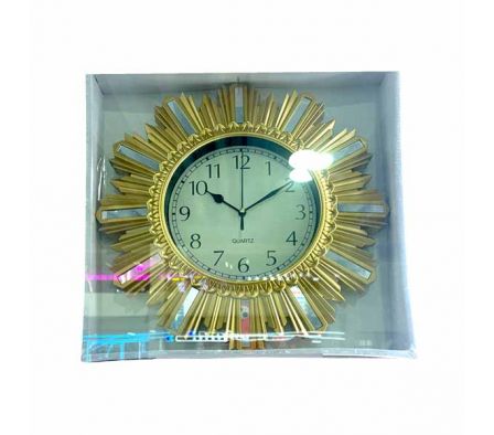 RELOJ D/PARED C/RELIEVE ESPEJOS 35CM REF 18357-25