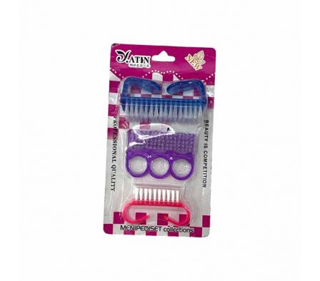 KIT CEPILLO P/MANICURA 10,5X19 3PCS REF 26019-90