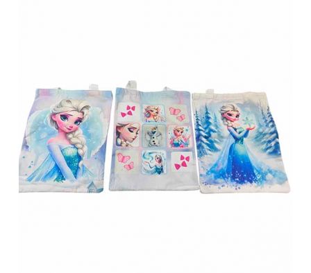 BOLSA D/COMPRA FROZEN 32X38CM TEXTIL REF 10934-2