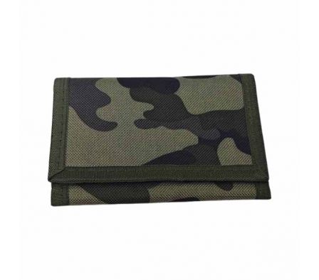 BILLETERA P/CABALLERO CAMUFLADO 10,5X9CM TEXTIL RE