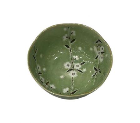 BOWL ESTAMP FLORES 12X6CM CERAMIC REF 66259-218