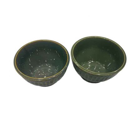 BOWL C/RANURAS 14X9CM CERAMIC REF 66259-253