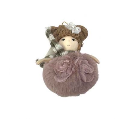 MUÑECA NAVIDEÑA E/POMPOM 10CM REF B5-6844-10