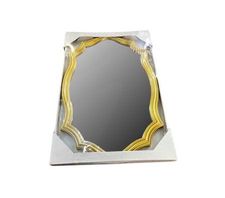 ESPEJO D/PARED MARCO DORADO C/RELIEVE 60X40CM REF 