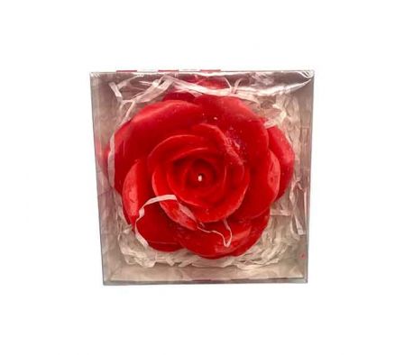 VELA AROMATICA ROSA E/CAJA PVC 9,5X4CM REF B7-6961