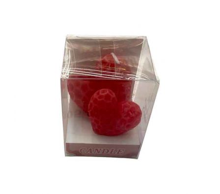 VELA AROMATICA CORAZON DOBLE 6,5X6,5X8CM E/CAJA PV