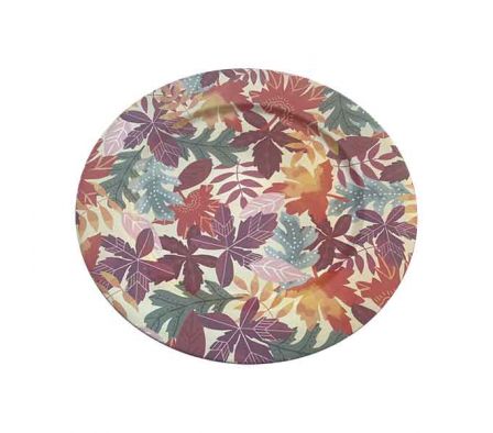 PLATO PLAYO ESTAMP HOJAS 33X33CM PLAST REF B3-6887