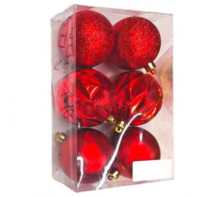 GLOBO NAV LISO E/CAJA 6CM 6PCS REF 9179-73