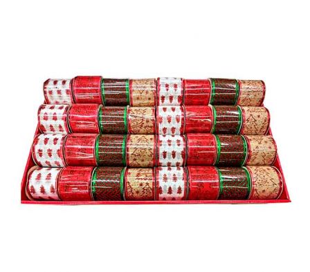 CINTA NAVIDEÑA C/DISEÑO 2,74M 6,3X2,7CM REF 9179-1