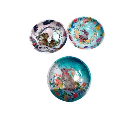 PLATO ESTAMP PASCUA 26X3CM MELAMINA REF 9412-37