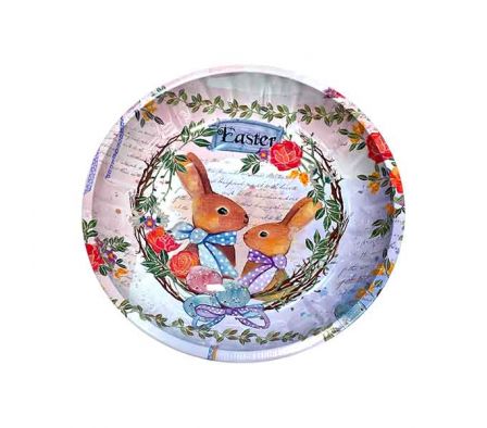 PLATO ESTAMP PASCUA 26X3CM MELAMINA REF 9412-38