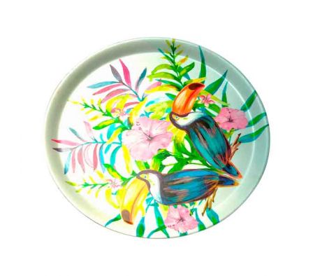PLATO ESTAMP TUCAN 31X31CM MELAMINA REF 35294-110