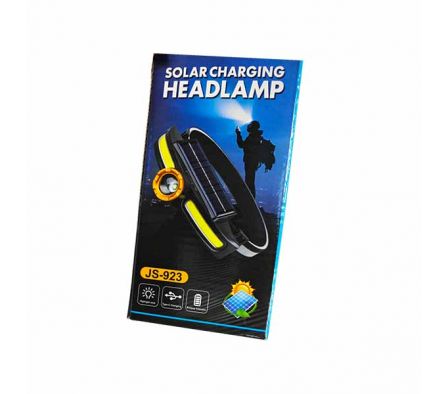 LINTERNA LED P/CASCO C/PANEL SOLAR 8X16CM REF 1458