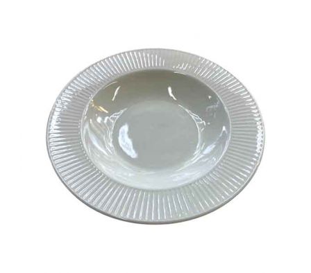 PLATO LISO C/RELIEVE RAYAS 9 CERAMIC REF 6724-200
