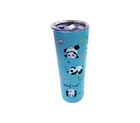 HOPPY TERMICO ESTAMP PANDA C/TAPA ACRILICO  600ML 