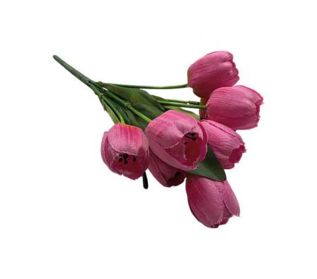 RAMO TULIPANES ARTIFICIAL 42CM REF 0047-8