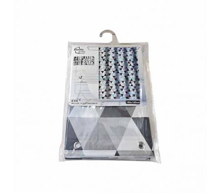 CORTINA ESTAMP D/BAÑO 180X180CM PLAST REF 36058-4