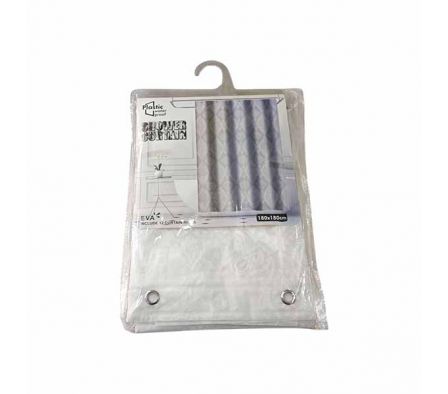 CORTINA ESTAMP D/BAÑO 180X180CM PLAST REF 36058-6