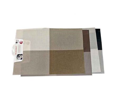 INDIVUAL A CUADROS D/COLORES 30X40CM PVC REF 34808