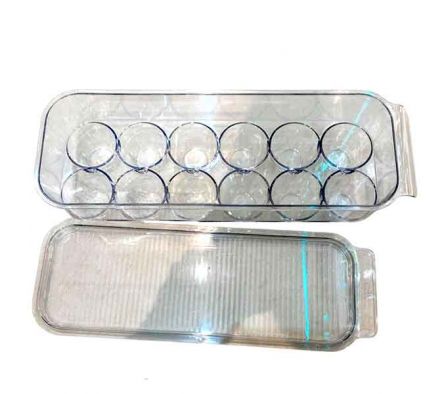 PORTA HUEVO P/HELADERA 31X11X7CM ACRILICO REF 5068