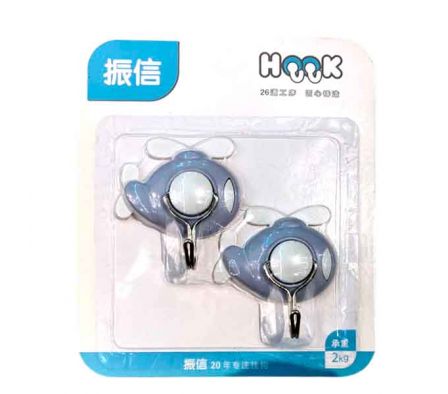 GANCHO ADHESIVO HELICOPTERO 2PCS 6X6CM REF 50681-2