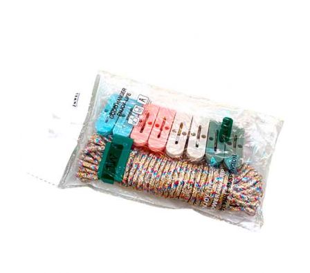 KIT PINZA + CUERDA P/ROPA 16X10CM REF 50681-314