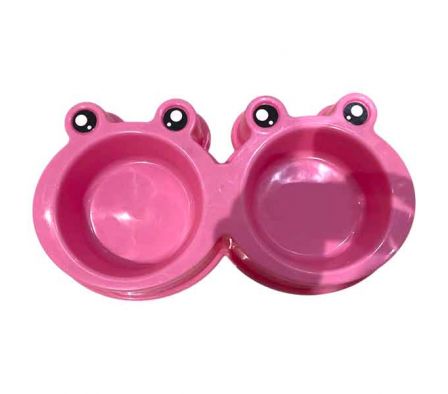 PLATO P/MASCOTA DI/RANA DUO 26X15CM PLAST REF 5068