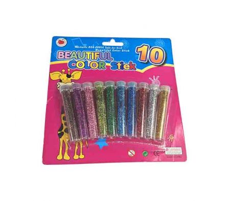 SET COLA GLITTER 10PCS 7.5X10CM E/BLISTER REF 2135