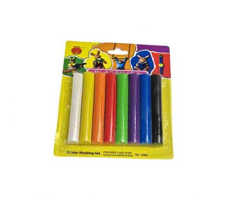 SET PLASTILINA 8PCS 8CM E/BLISTER REF 21353-13