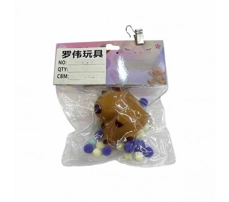 CAPIBARA ANTI ESTRÉS 5CM PELUCHE SILICONA REF 2295