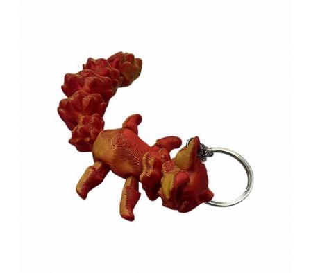 LLAVERO ZORRO ARTICULABLE 13CM IMPRESO 3D REF 2270